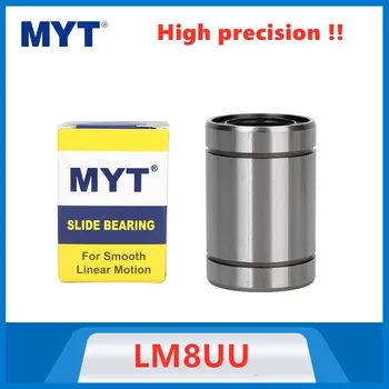 10-100 шт. MYT точность LM8UU 8x15x24 мм линейный подшипник шариковая втулка 8 мм для линейного рельсового стержня вала с ЧПУ запчасти 3D принтер LM8 UU