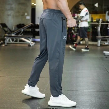 Мужские Спортивные брюки, быстросохнущие Прямые Свободные Летние Тонкие брюки для бега Ice Silk, для отдыха, тренировок, фитнеса